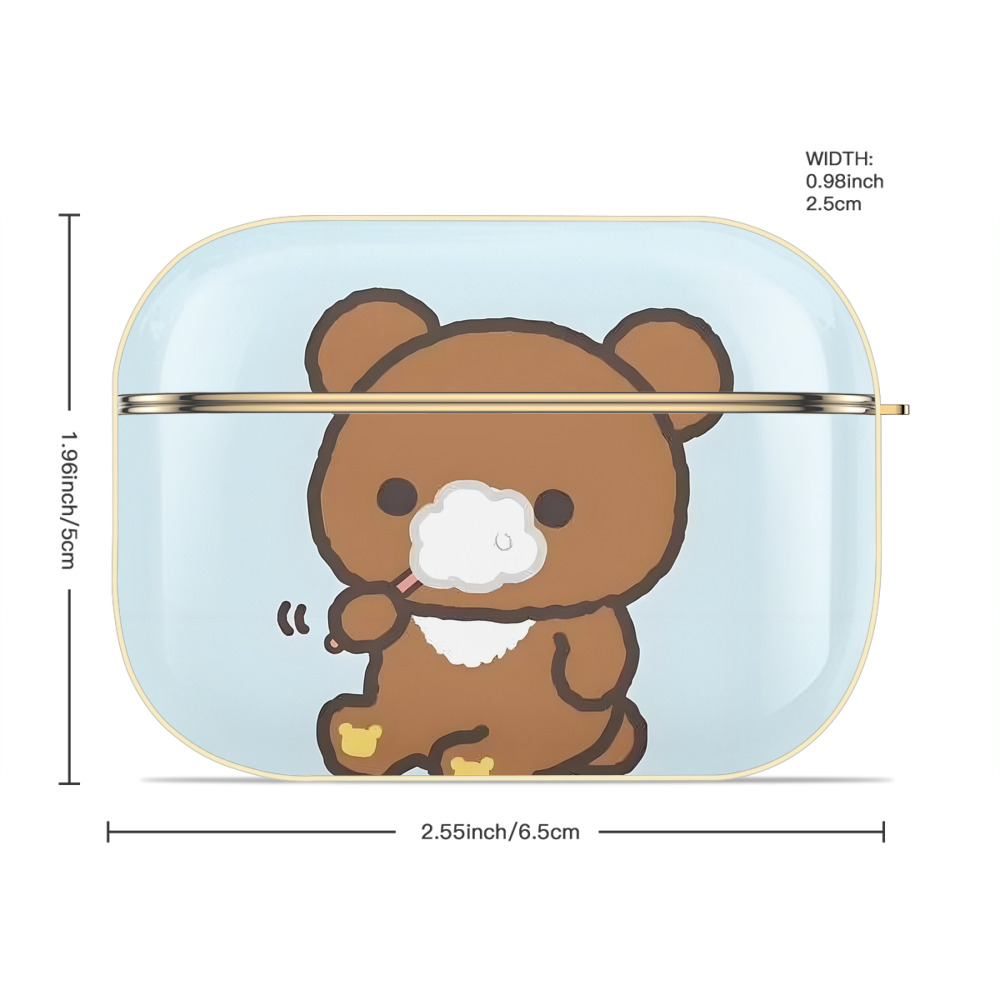リラックマ リラックマ キイロイトリ Rilakkuma Korilakkuma Kiiroitori 【AirPods Pro用】ハードシェル保護ケース｜耐衝撃・防指紋・カラビナ付き商品仕様