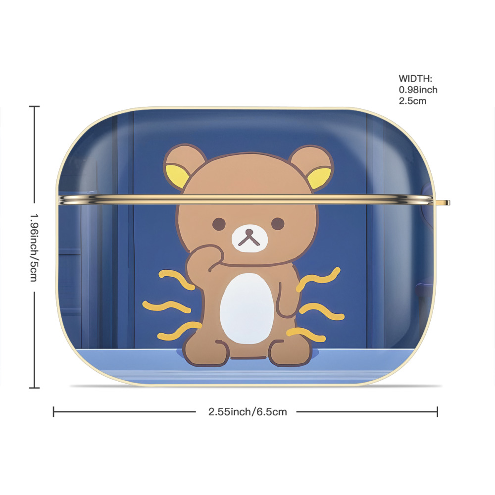 リラックマ リラックマ キイロイトリ Rilakkuma Korilakkuma Kiiroitori 【AirPods Pro用】ハードシェル保護ケース｜耐衝撃・防指紋・カラビナ付き商品仕様