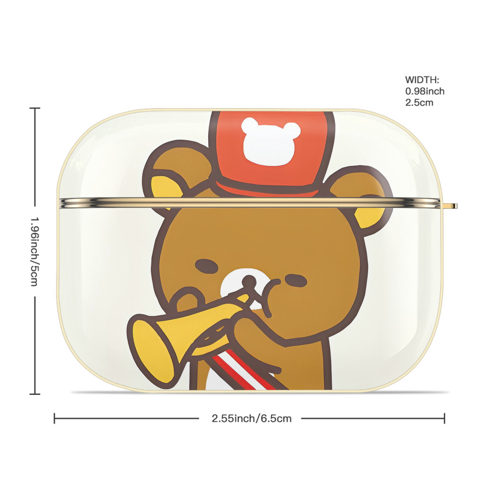 リラックマ リラックマ キイロイトリ Rilakkuma Korilakkuma Kiiroitori 【AirPods Pro用】ハードシェル保護ケース｜耐衝撃・防指紋・カラビナ付き商品仕様