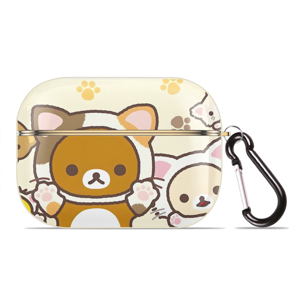 （画像用） リラックマ リラックマ キイロイトリ Rilakkuma Korilakkuma Kiiroitori 【AirPods Pro用】ハードシェル保護ケース｜耐衝撃・防指紋・カラビナ付き商品仕様
