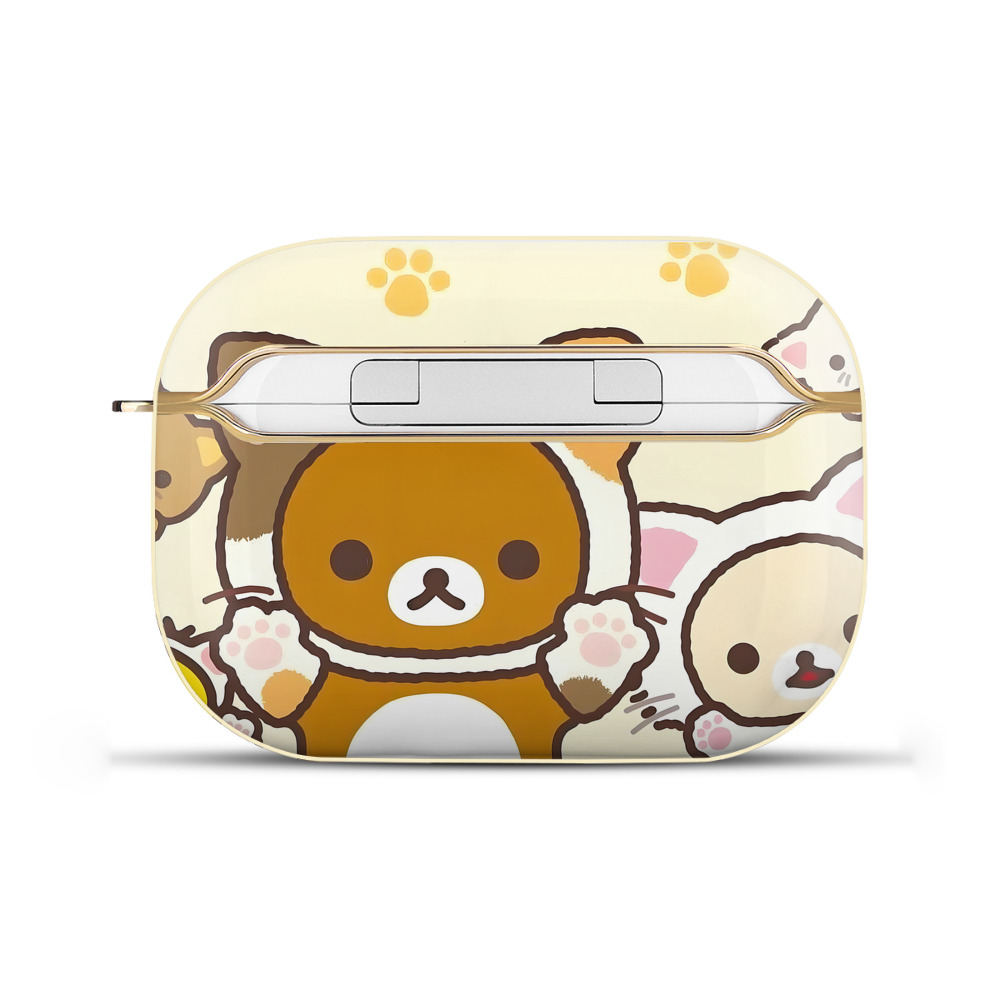 （画像用） リラックマ リラックマ キイロイトリ Rilakkuma Korilakkuma Kiiroitori 【AirPods Pro用】ハードシェル保護ケース｜耐衝撃・防指紋・カラビナ付き商品仕様
