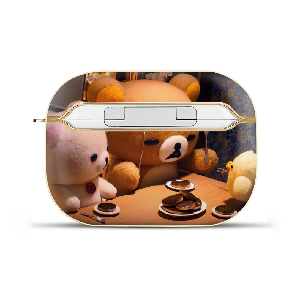 （画像用） リラックマ リラックマ キイロイトリ Rilakkuma Korilakkuma Kiiroitori 【AirPods Pro用】ハードシェル保護ケース｜耐衝撃・防指紋・カラビナ付き商品仕様