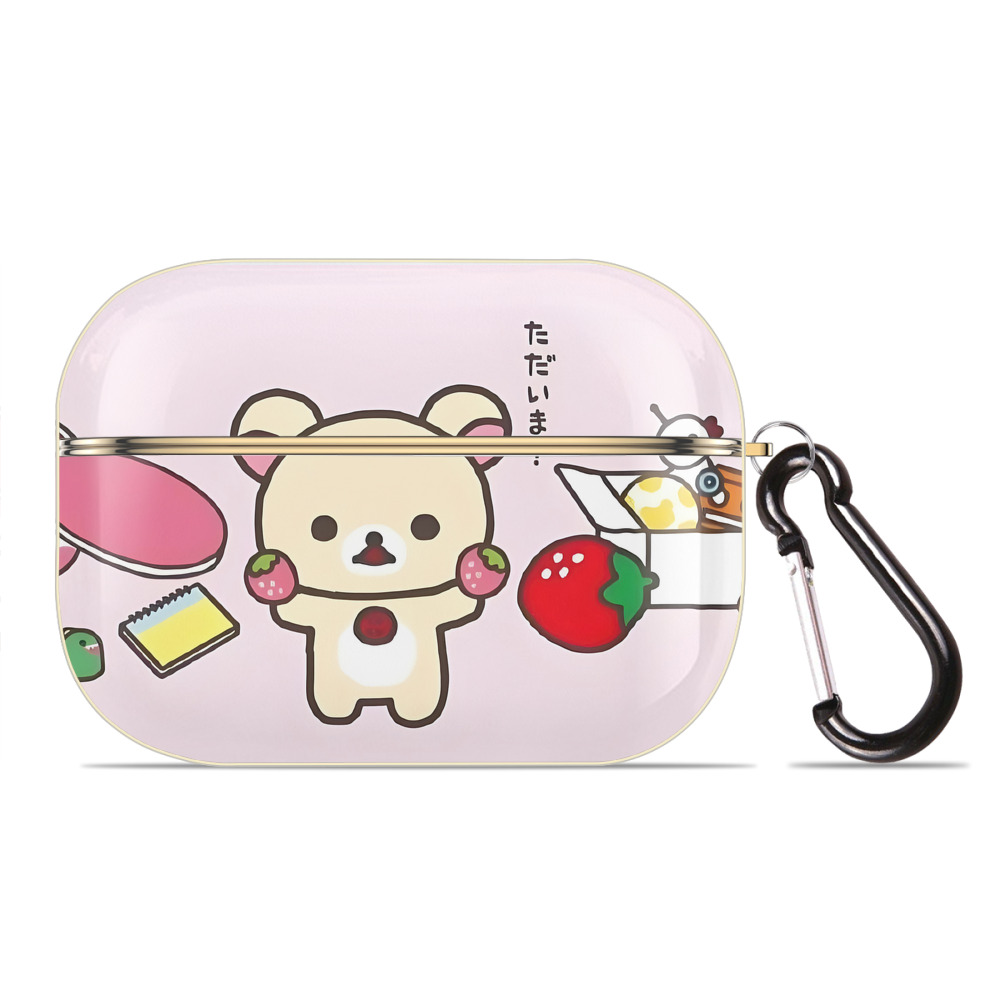 （画像用） リラックマ リラックマ キイロイトリ Rilakkuma Korilakkuma Kiiroitori 【AirPods Pro用】ハードシェル保護ケース｜耐衝撃・防指紋・カラビナ付き商品仕様