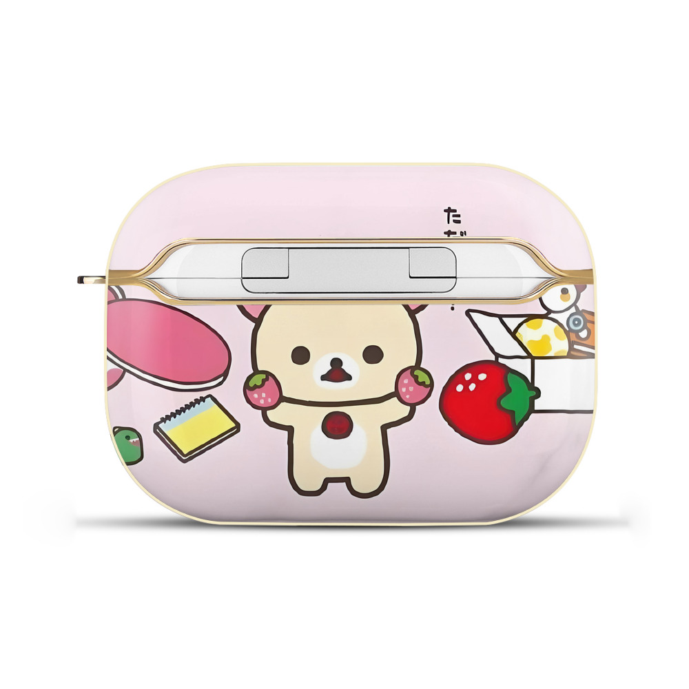（画像用） リラックマ リラックマ キイロイトリ Rilakkuma Korilakkuma Kiiroitori 【AirPods Pro用】ハードシェル保護ケース｜耐衝撃・防指紋・カラビナ付き商品仕様