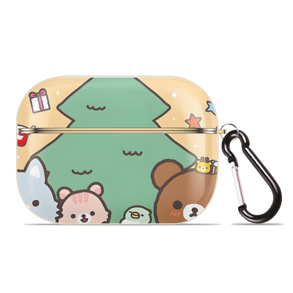 （画像用） リラックマ リラックマ キイロイトリ Rilakkuma Korilakkuma Kiiroitori 【AirPods Pro用】ハードシェル保護ケース｜耐衝撃・防指紋・カラビナ付き商品仕様