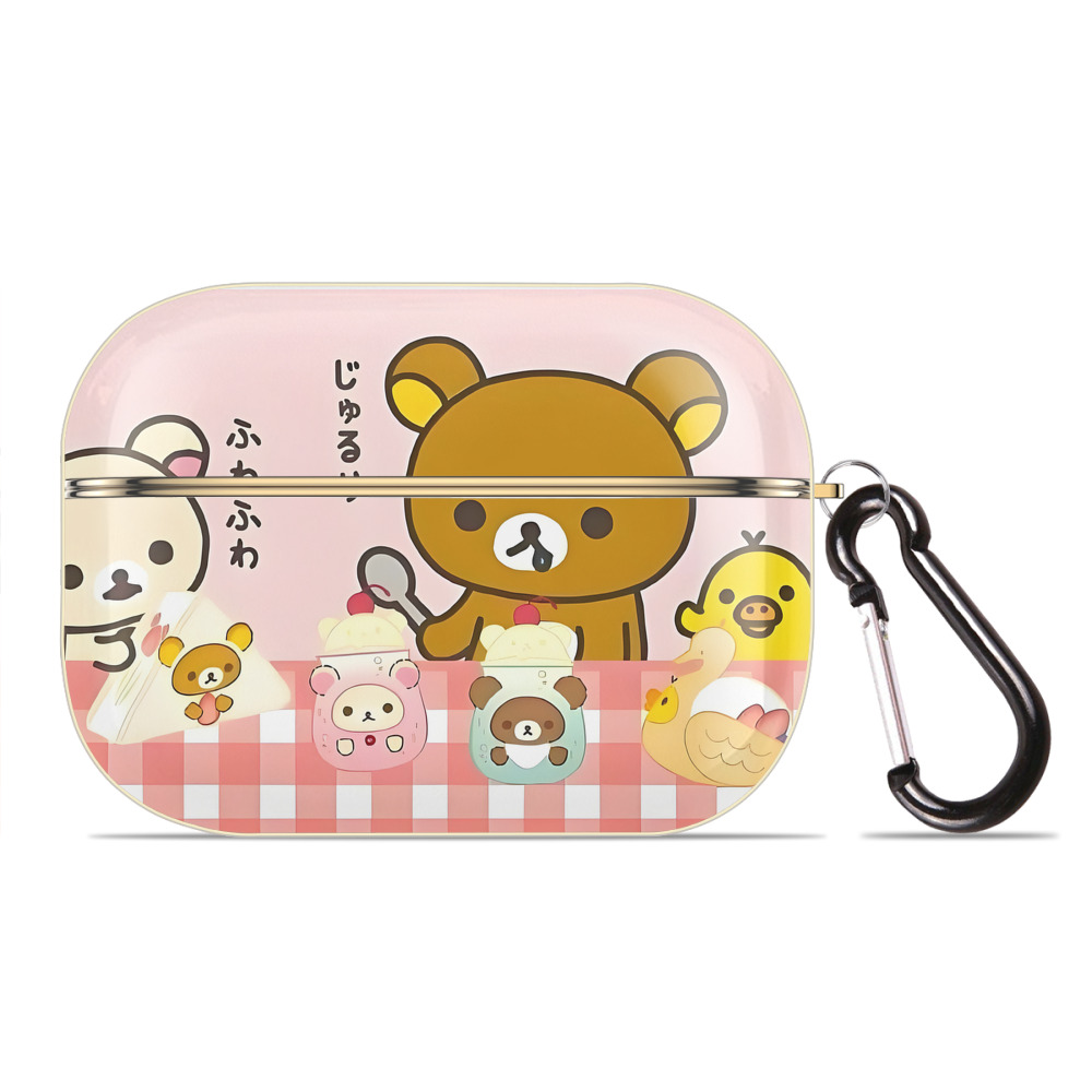 （画像用） リラックマ リラックマ キイロイトリ Rilakkuma Korilakkuma Kiiroitori 【AirPods Pro用】ハードシェル保護ケース｜耐衝撃・防指紋・カラビナ付き商品仕様