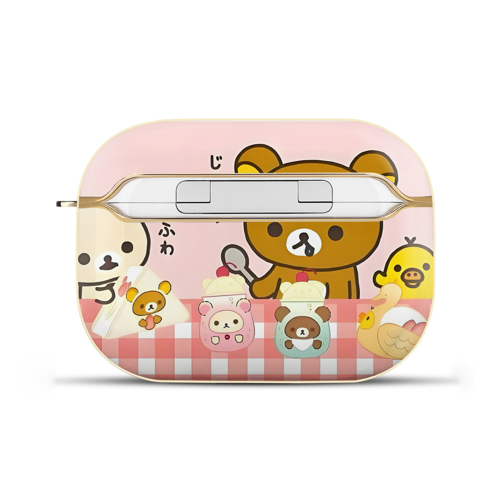 （画像用） リラックマ リラックマ キイロイトリ Rilakkuma Korilakkuma Kiiroitori 【AirPods Pro用】ハードシェル保護ケース｜耐衝撃・防指紋・カラビナ付き商品仕様