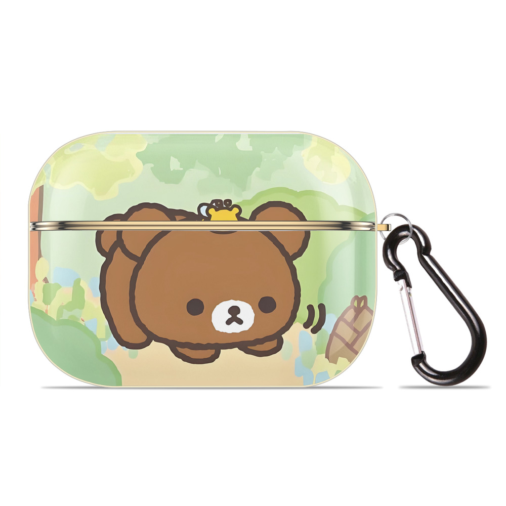 （画像用） リラックマ リラックマ キイロイトリ Rilakkuma Korilakkuma Kiiroitori 【AirPods Pro用】ハードシェル保護ケース｜耐衝撃・防指紋・カラビナ付き商品仕様