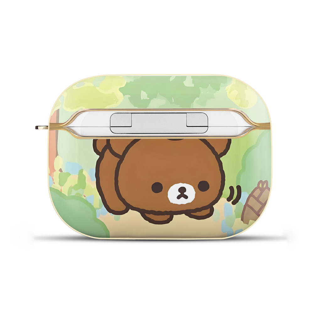 （画像用） リラックマ リラックマ キイロイトリ Rilakkuma Korilakkuma Kiiroitori 【AirPods Pro用】ハードシェル保護ケース｜耐衝撃・防指紋・カラビナ付き商品仕様