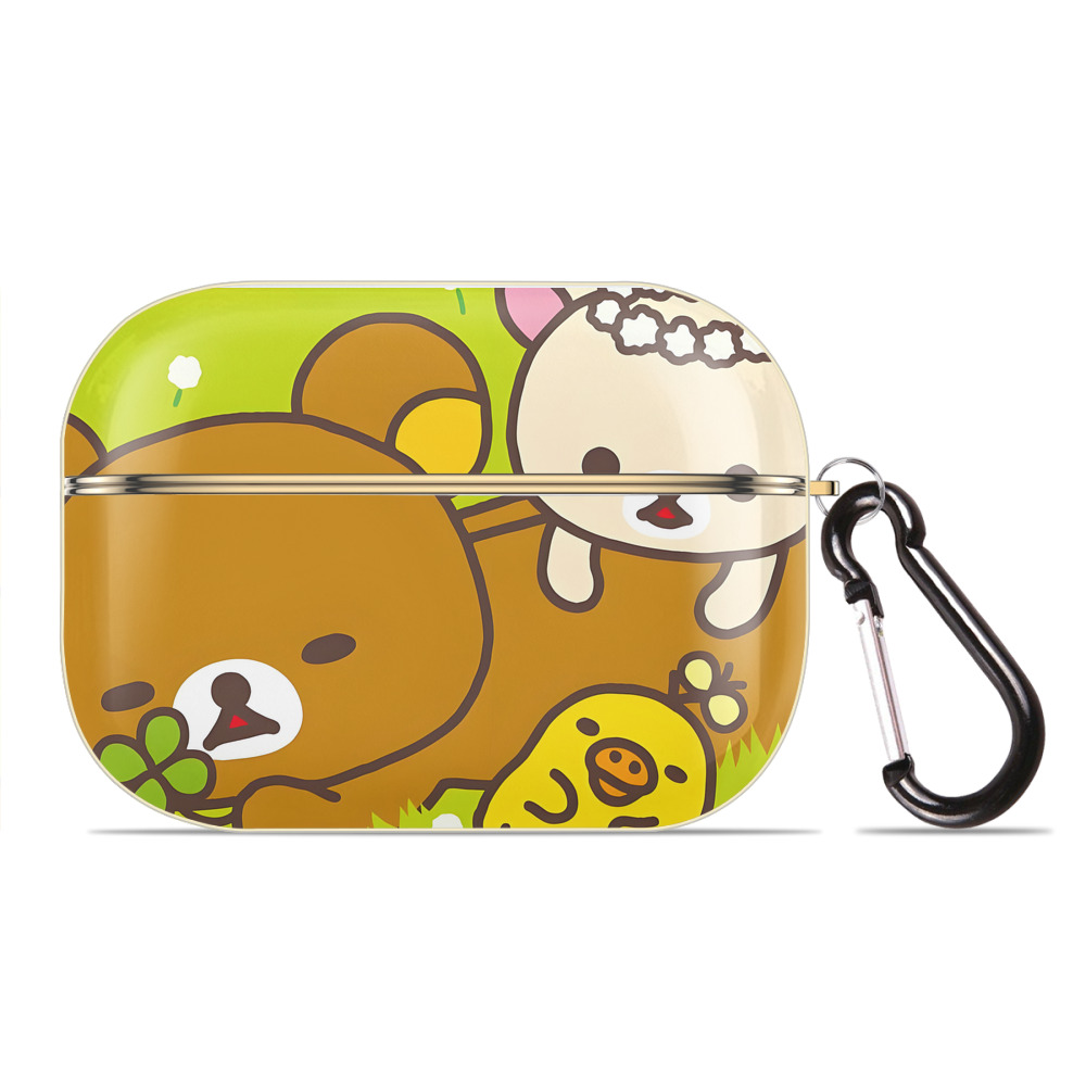 （画像用） リラックマ リラックマ キイロイトリ Rilakkuma Korilakkuma Kiiroitori 【AirPods Pro用】ハードシェル保護ケース｜耐衝撃・防指紋・カラビナ付き商品仕様