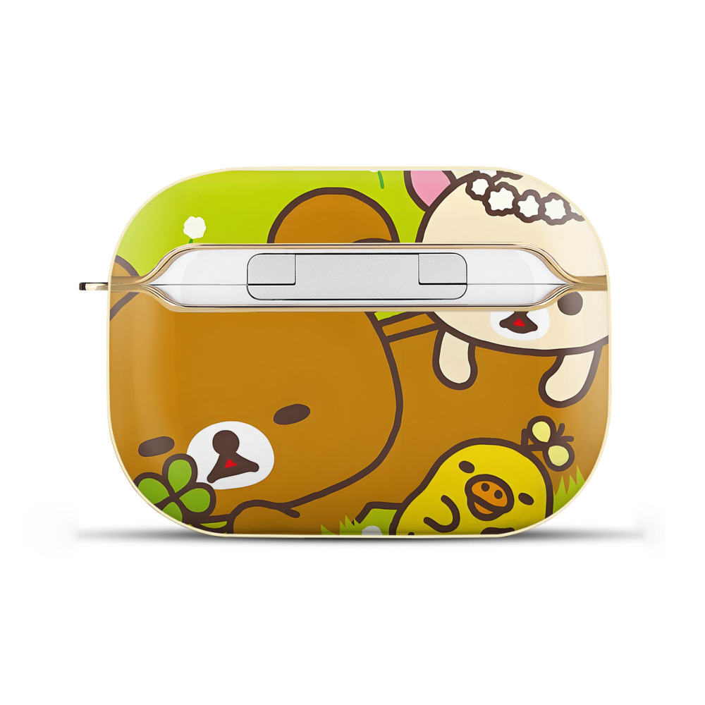 （画像用） リラックマ リラックマ キイロイトリ Rilakkuma Korilakkuma Kiiroitori 【AirPods Pro用】ハードシェル保護ケース｜耐衝撃・防指紋・カラビナ付き商品仕様