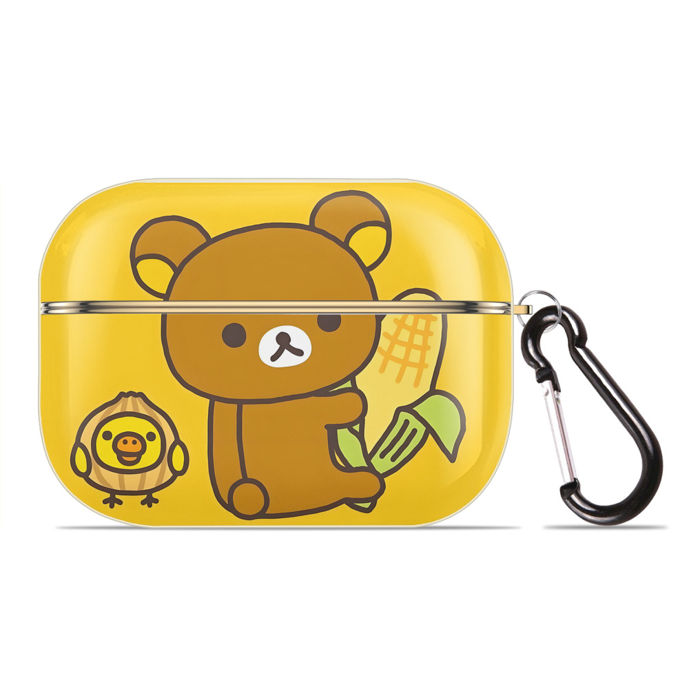（画像用） リラックマ リラックマ キイロイトリ Rilakkuma Korilakkuma Kiiroitori 【AirPods Pro用】ハードシェル保護ケース｜耐衝撃・防指紋・カラビナ付き商品仕様