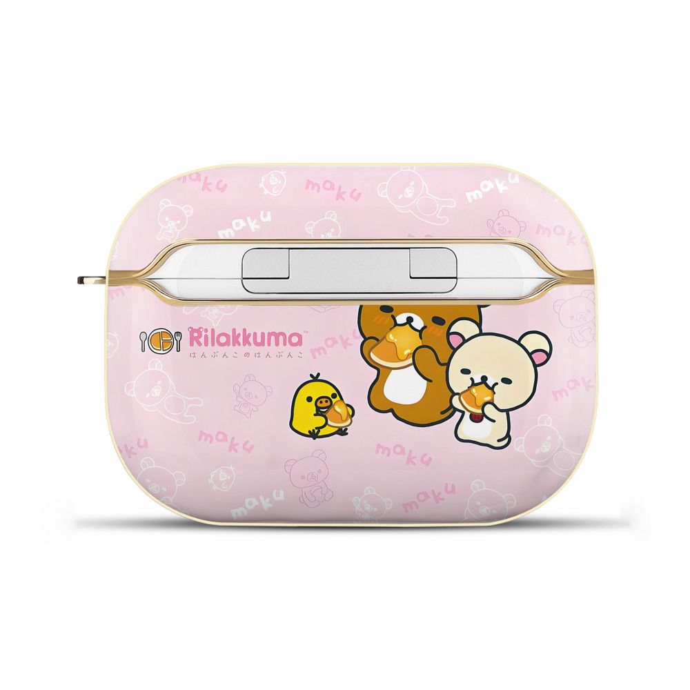 （画像用） リラックマ リラックマ キイロイトリ Rilakkuma Korilakkuma Kiiroitori 【AirPods Pro用】ハードシェル保護ケース｜耐衝撃・防指紋・カラビナ付き商品仕様