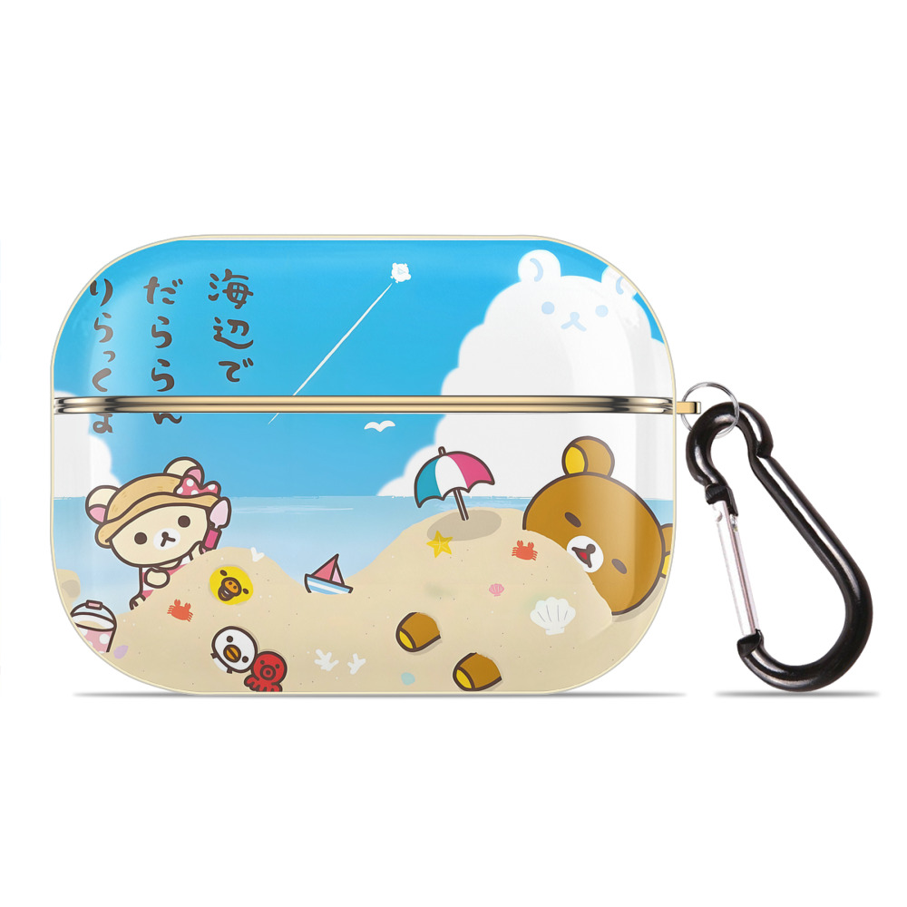 （画像用） リラックマ リラックマ キイロイトリ Rilakkuma Korilakkuma Kiiroitori 【AirPods Pro用】ハードシェル保護ケース｜耐衝撃・防指紋・カラビナ付き商品仕様