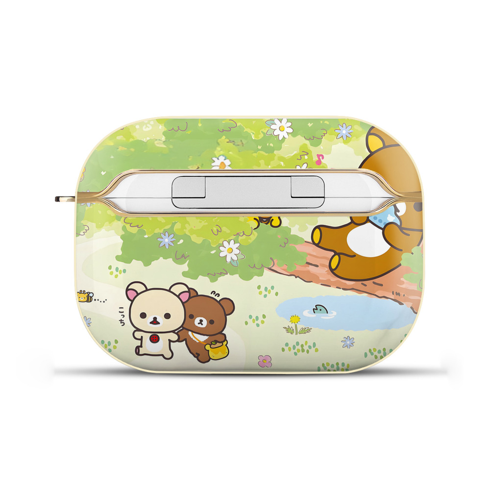 （画像用） リラックマ リラックマ キイロイトリ Rilakkuma Korilakkuma Kiiroitori 【AirPods Pro用】ハードシェル保護ケース｜耐衝撃・防指紋・カラビナ付き商品仕様