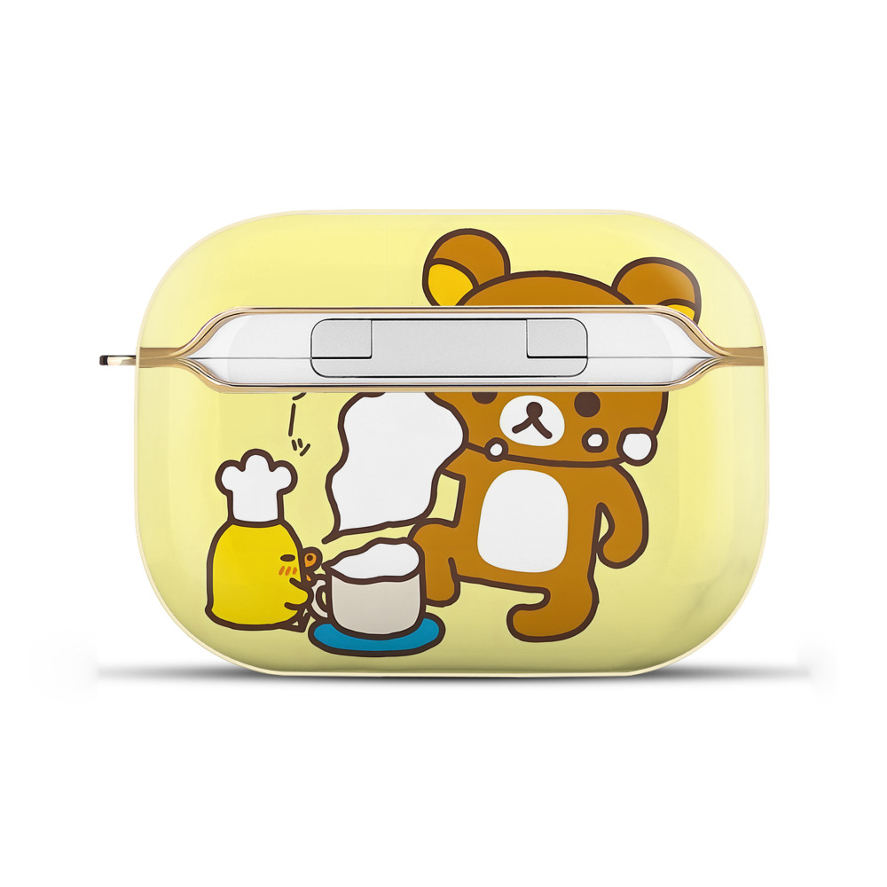 （画像用） リラックマ リラックマ キイロイトリ Rilakkuma Korilakkuma Kiiroitori 【AirPods Pro用】ハードシェル保護ケース｜耐衝撃・防指紋・カラビナ付き商品仕様