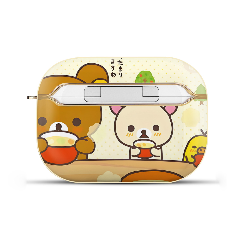 （画像用） リラックマ リラックマ キイロイトリ Rilakkuma Korilakkuma Kiiroitori 【AirPods Pro用】ハードシェル保護ケース｜耐衝撃・防指紋・カラビナ付き商品仕様
