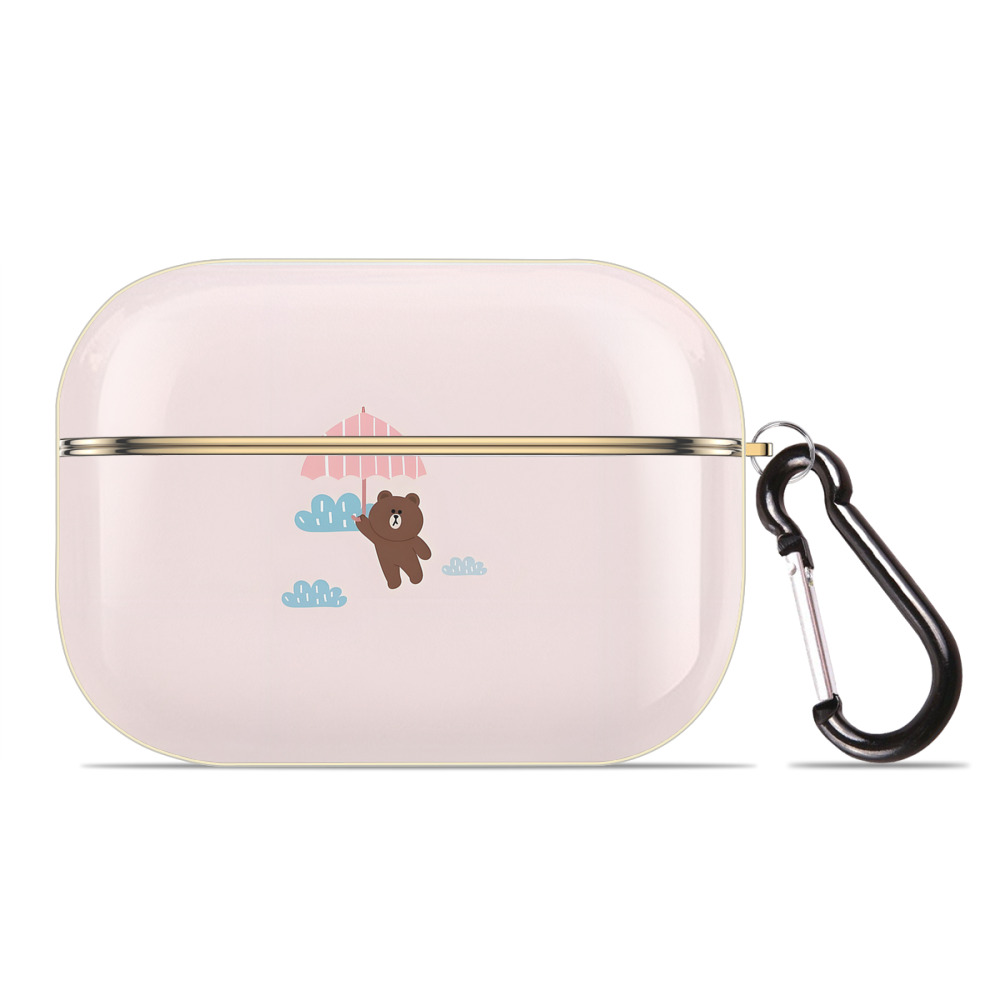 （画像用） リラックマ リラックマ キイロイトリ Rilakkuma Korilakkuma Kiiroitori 【AirPods Pro用】ハードシェル保護ケース｜耐衝撃・防指紋・カラビナ付き商品仕様