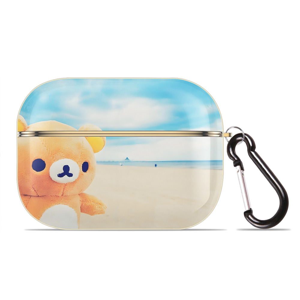 （画像用） リラックマ リラックマ キイロイトリ Rilakkuma Korilakkuma Kiiroitori 【AirPods Pro用】ハードシェル保護ケース｜耐衝撃・防指紋・カラビナ付き商品仕様