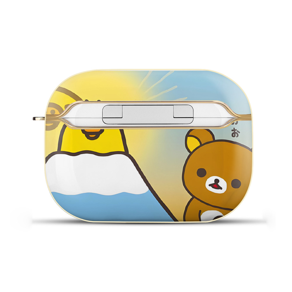 （画像用） リラックマ リラックマ キイロイトリ Rilakkuma Korilakkuma Kiiroitori 【AirPods Pro用】ハードシェル保護ケース｜耐衝撃・防指紋・カラビナ付き商品仕様