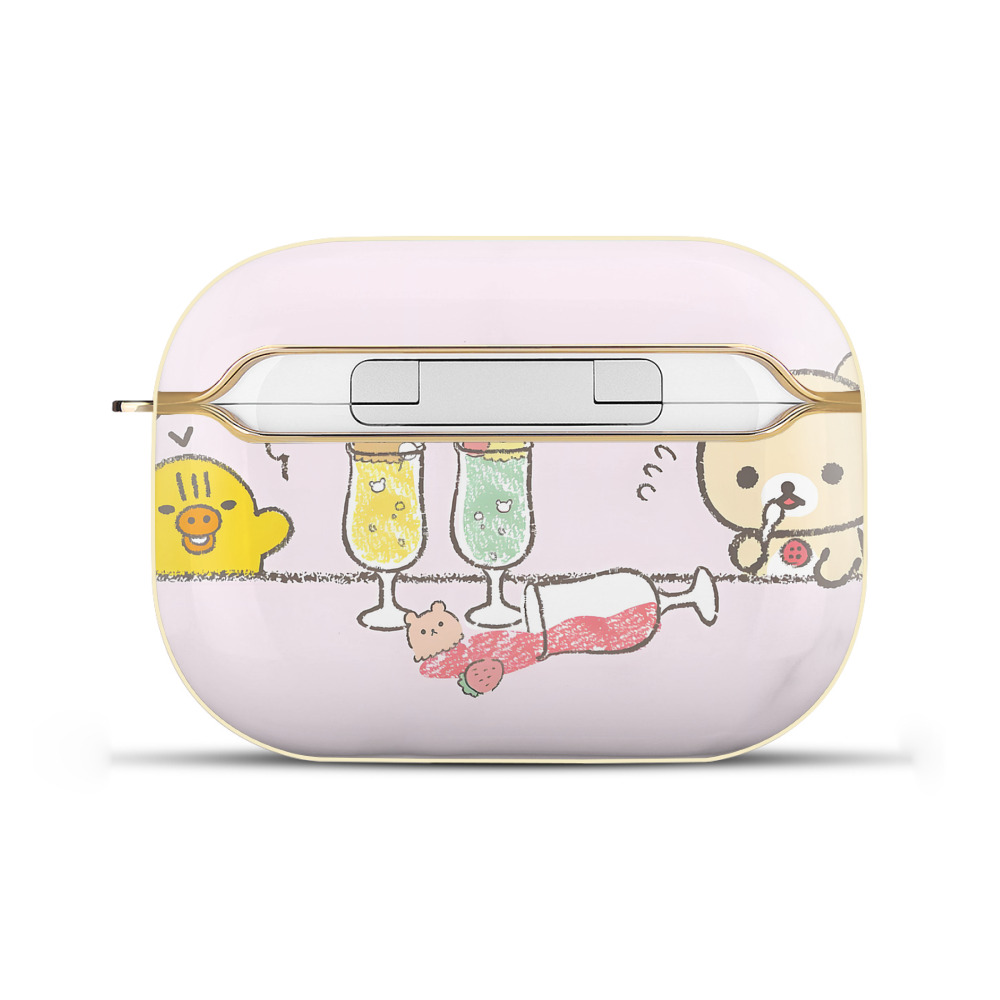 （画像用） リラックマ リラックマ キイロイトリ Rilakkuma Korilakkuma Kiiroitori 【AirPods Pro用】ハードシェル保護ケース｜耐衝撃・防指紋・カラビナ付き商品仕様