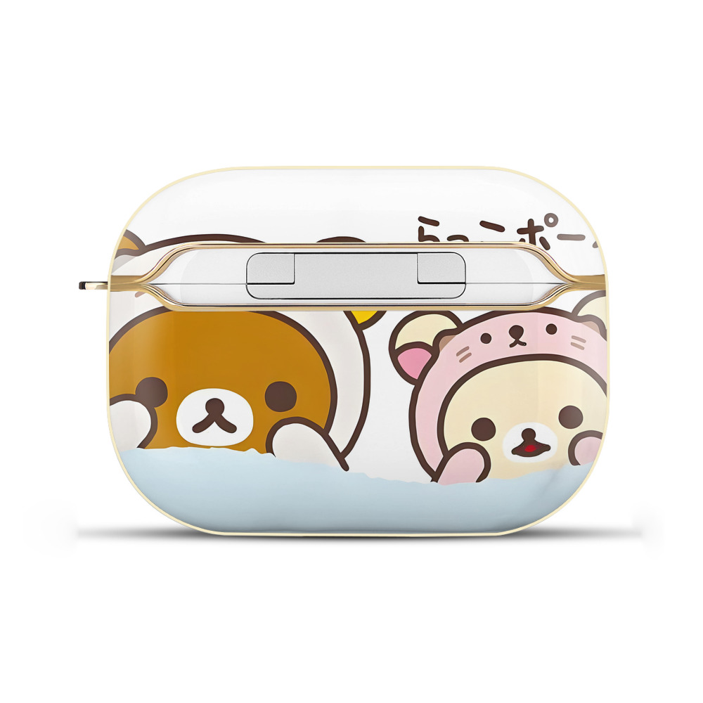 （画像用） リラックマ リラックマ キイロイトリ Rilakkuma Korilakkuma Kiiroitori 【AirPods Pro用】ハードシェル保護ケース｜耐衝撃・防指紋・カラビナ付き商品仕様