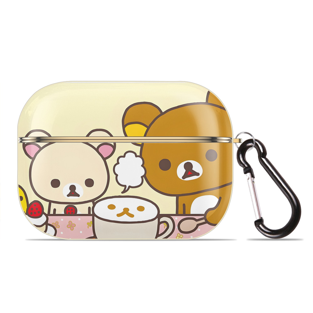 （画像用） リラックマ リラックマ キイロイトリ Rilakkuma Korilakkuma Kiiroitori 【AirPods Pro用】ハードシェル保護ケース｜耐衝撃・防指紋・カラビナ付き商品仕様