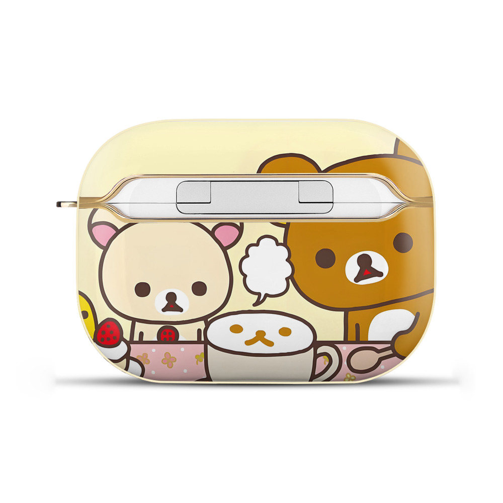 （画像用） リラックマ リラックマ キイロイトリ Rilakkuma Korilakkuma Kiiroitori 【AirPods Pro用】ハードシェル保護ケース｜耐衝撃・防指紋・カラビナ付き商品仕様
