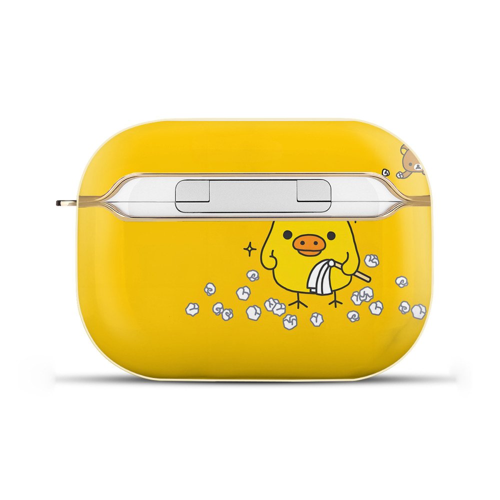 （画像用） リラックマ リラックマ キイロイトリ Rilakkuma Korilakkuma Kiiroitori 【AirPods Pro用】ハードシェル保護ケース｜耐衝撃・防指紋・カラビナ付き商品仕様