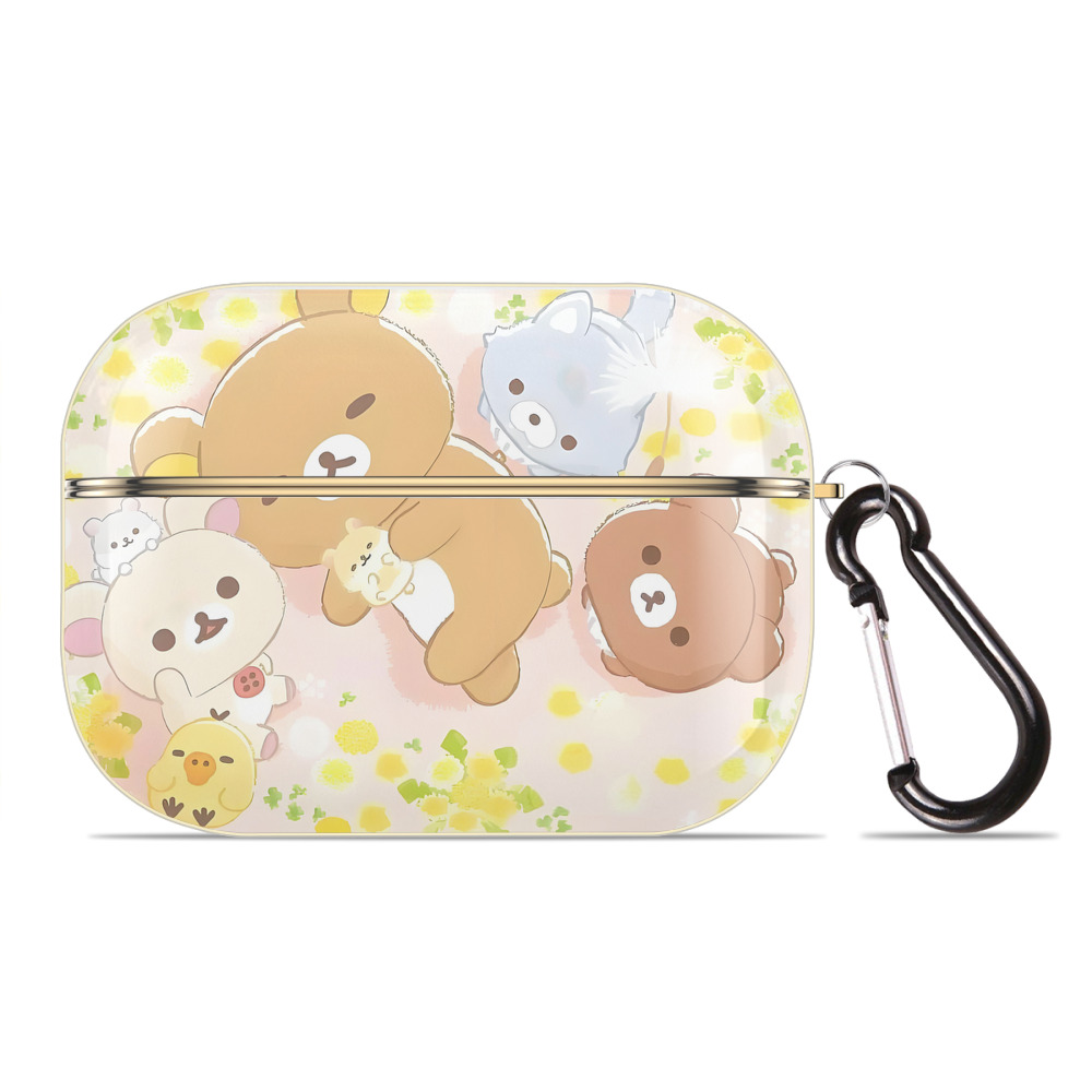 （画像用） リラックマ リラックマ キイロイトリ Rilakkuma Korilakkuma Kiiroitori 【AirPods Pro用】ハードシェル保護ケース｜耐衝撃・防指紋・カラビナ付き商品仕様