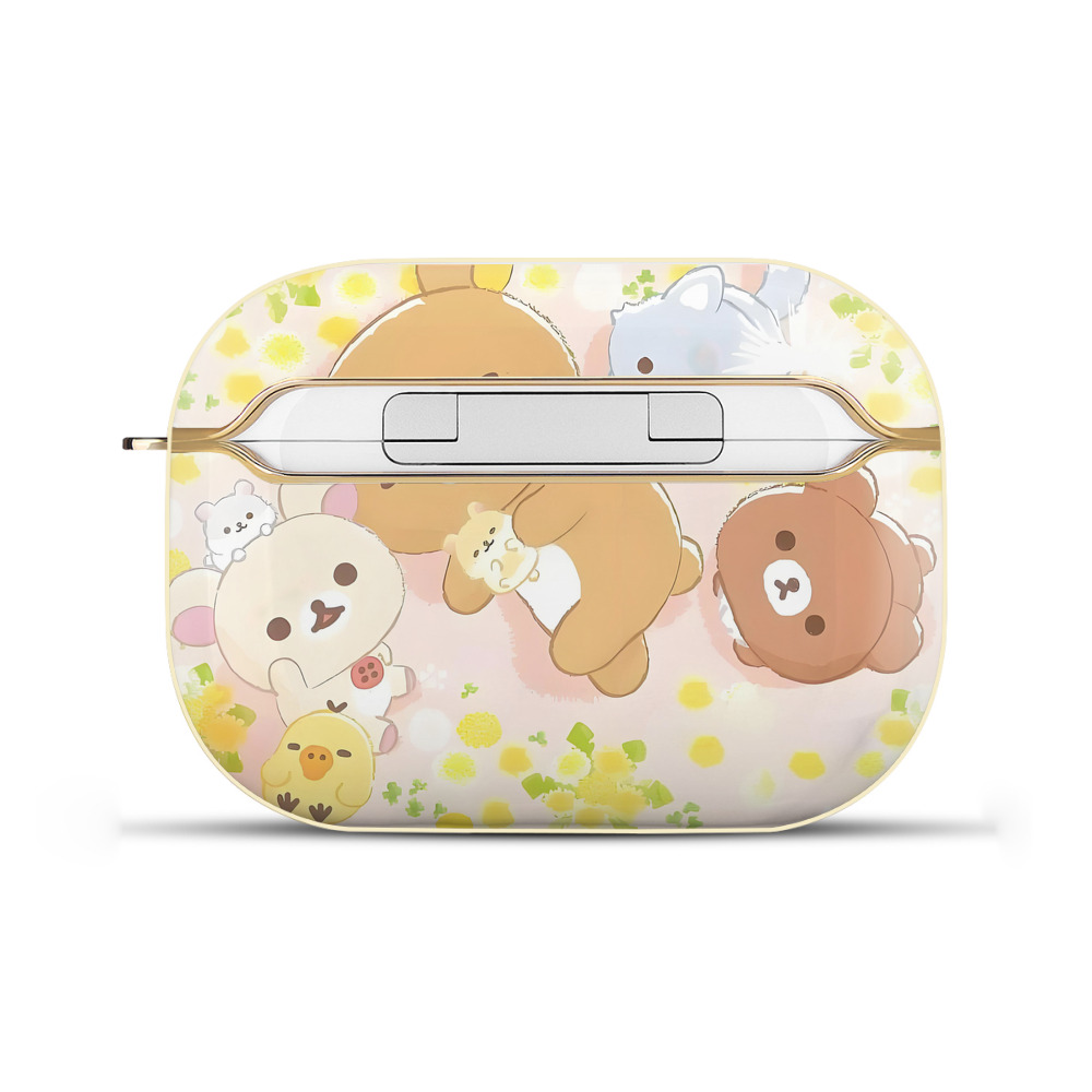 （画像用） リラックマ リラックマ キイロイトリ Rilakkuma Korilakkuma Kiiroitori 【AirPods Pro用】ハードシェル保護ケース｜耐衝撃・防指紋・カラビナ付き商品仕様