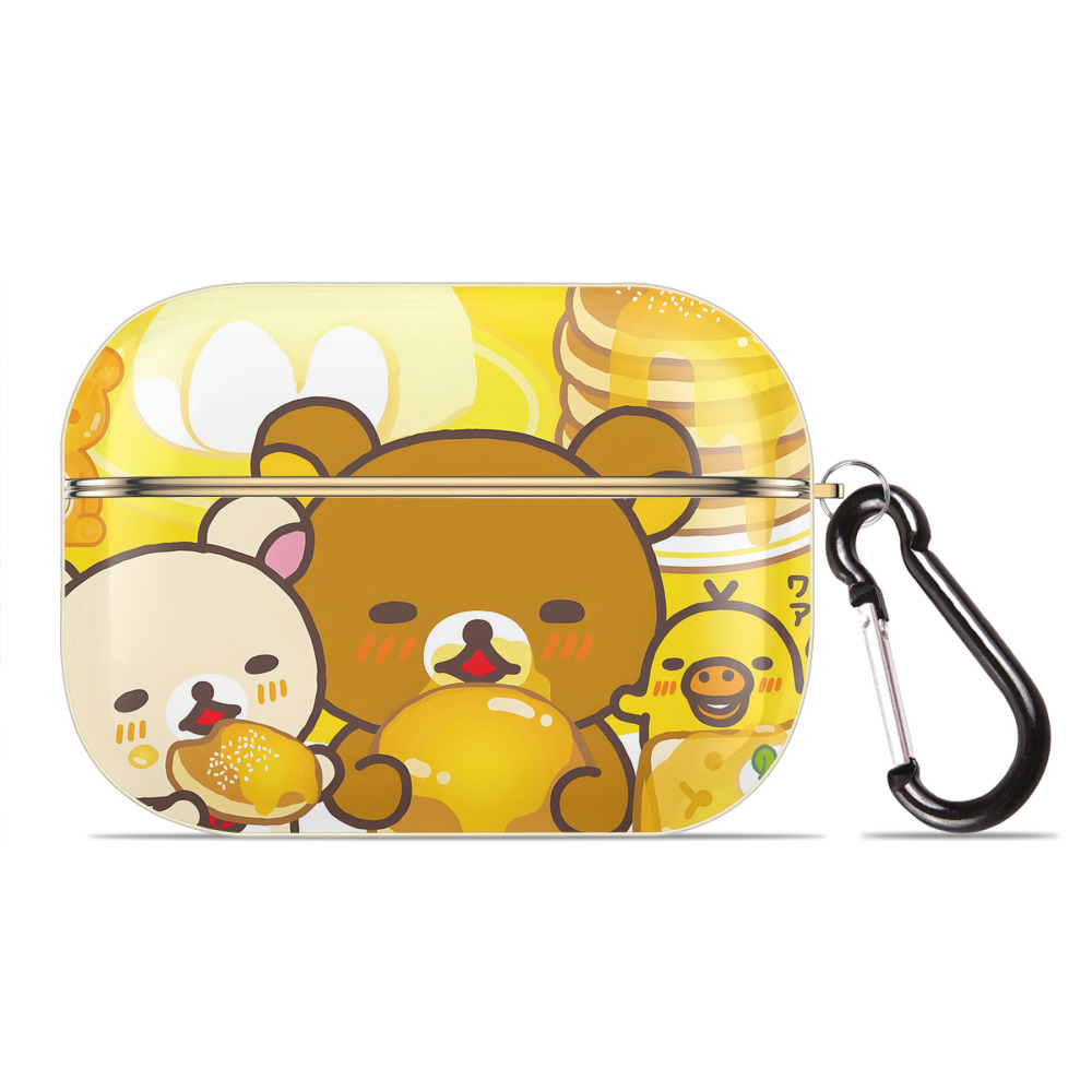 （画像用） リラックマ リラックマ キイロイトリ Rilakkuma Korilakkuma Kiiroitori 【AirPods Pro用】ハードシェル保護ケース｜耐衝撃・防指紋・カラビナ付き商品仕様