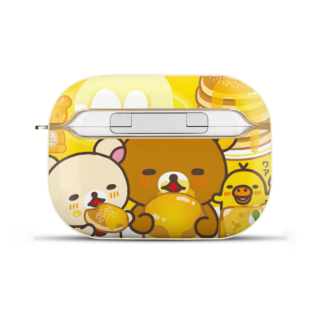 （画像用） リラックマ リラックマ キイロイトリ Rilakkuma Korilakkuma Kiiroitori 【AirPods Pro用】ハードシェル保護ケース｜耐衝撃・防指紋・カラビナ付き商品仕様