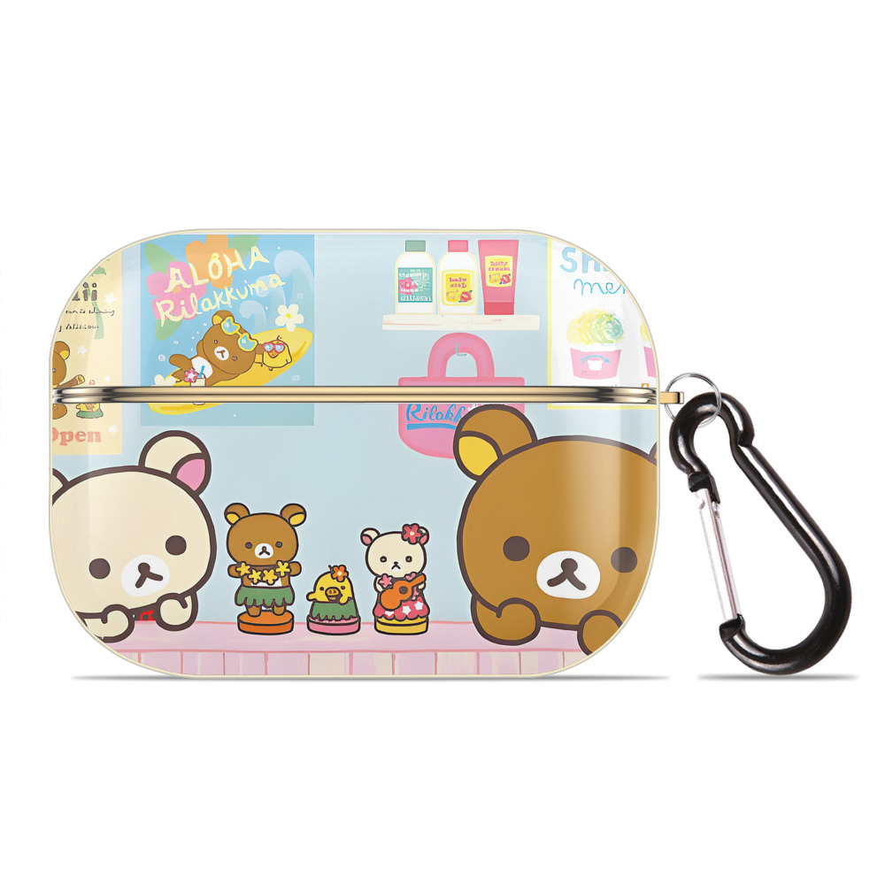 （画像用） リラックマ リラックマ キイロイトリ Rilakkuma Korilakkuma Kiiroitori 【AirPods Pro用】ハードシェル保護ケース｜耐衝撃・防指紋・カラビナ付き商品仕様