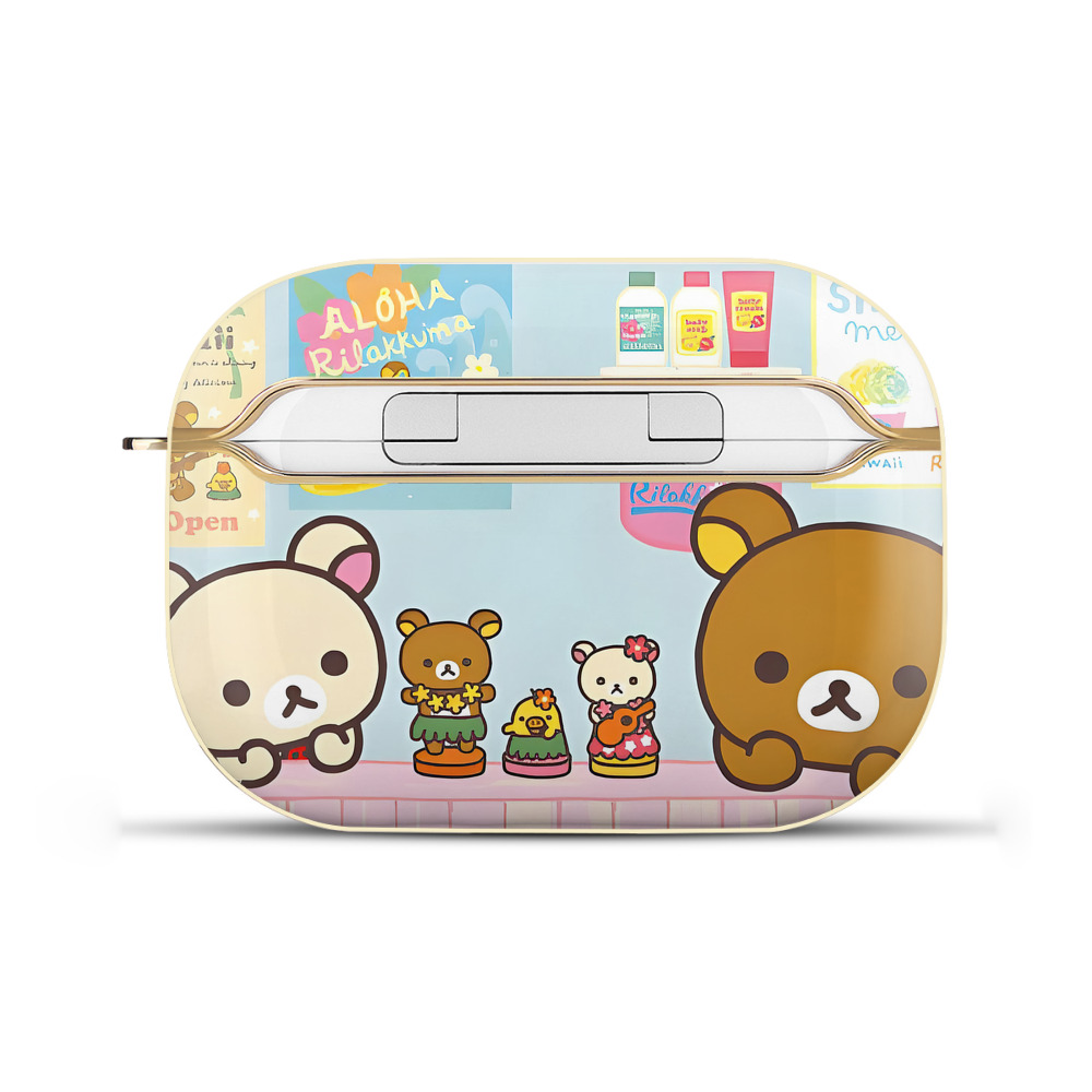 （画像用） リラックマ リラックマ キイロイトリ Rilakkuma Korilakkuma Kiiroitori 【AirPods Pro用】ハードシェル保護ケース｜耐衝撃・防指紋・カラビナ付き商品仕様