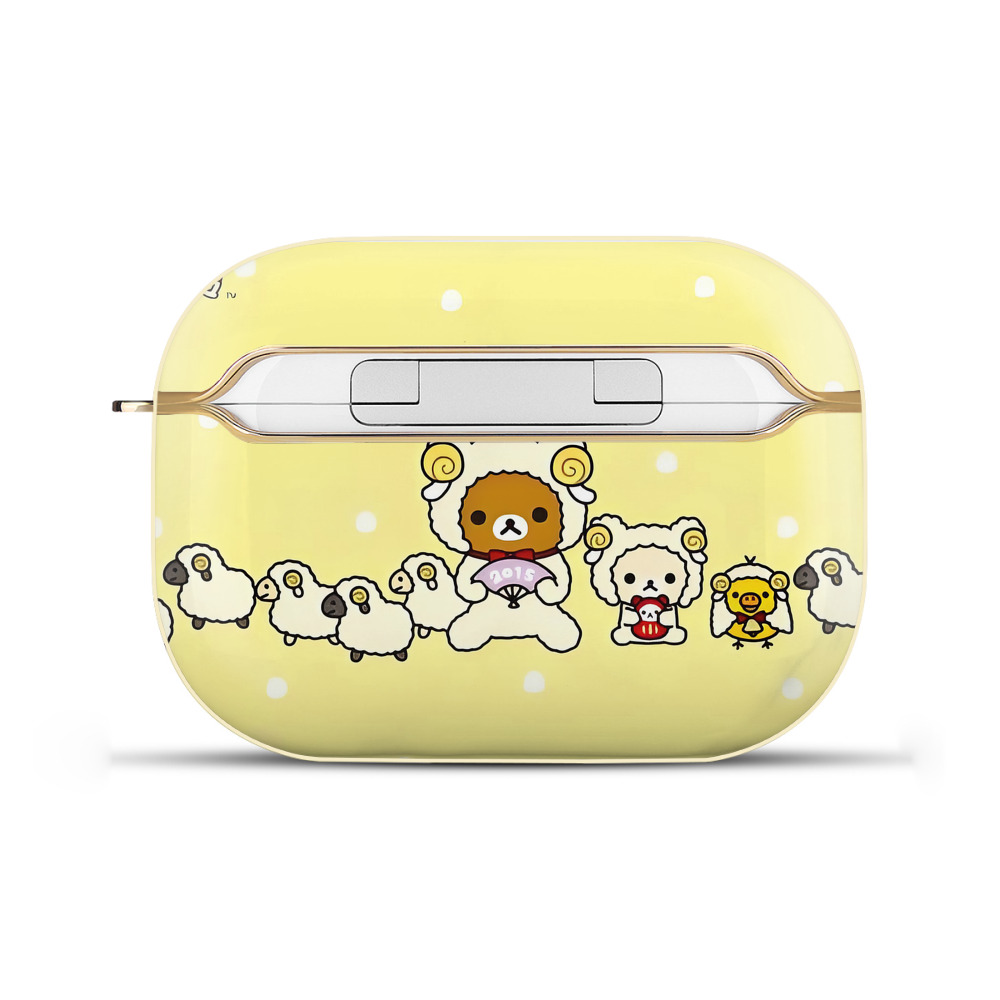 （画像用） リラックマ リラックマ キイロイトリ Rilakkuma Korilakkuma Kiiroitori 【AirPods Pro用】ハードシェル保護ケース｜耐衝撃・防指紋・カラビナ付き商品仕様