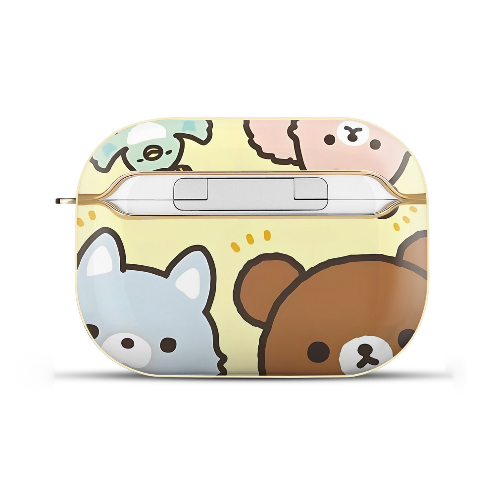 （画像用） リラックマ リラックマ キイロイトリ Rilakkuma Korilakkuma Kiiroitori 【AirPods Pro用】ハードシェル保護ケース｜耐衝撃・防指紋・カラビナ付き商品仕様