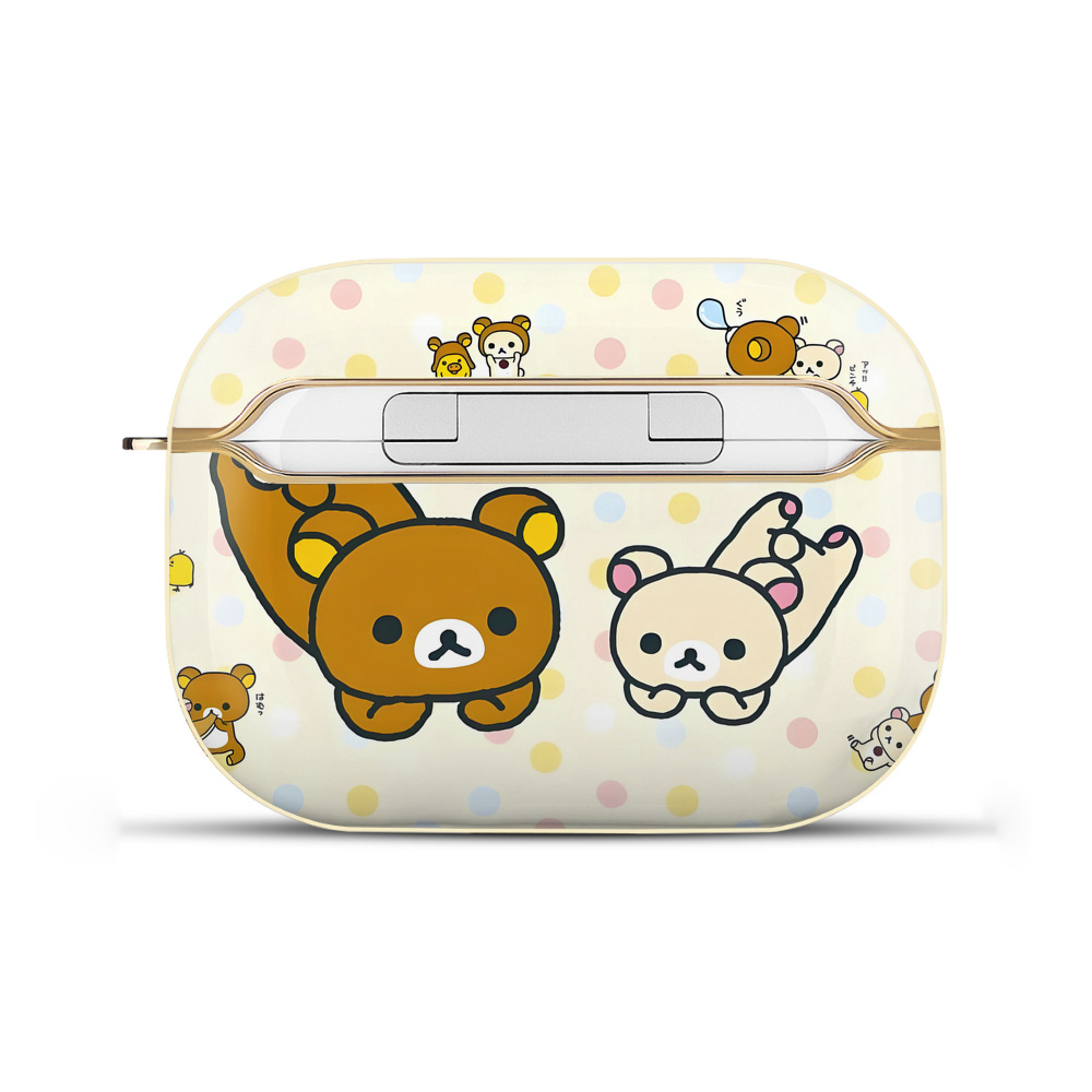 （画像用） リラックマ リラックマ キイロイトリ Rilakkuma Korilakkuma Kiiroitori 【AirPods Pro用】ハードシェル保護ケース｜耐衝撃・防指紋・カラビナ付き商品仕様