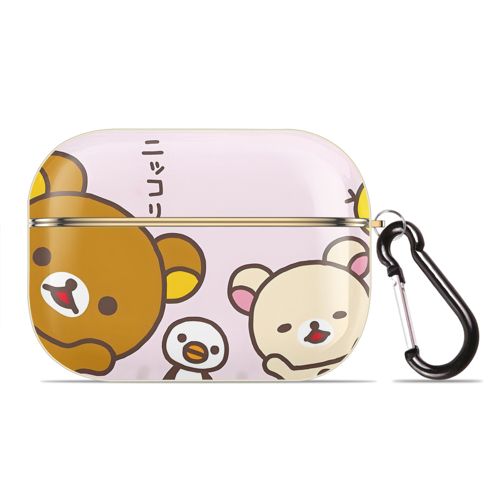 （画像用） リラックマ リラックマ キイロイトリ Rilakkuma Korilakkuma Kiiroitori 【AirPods Pro用】ハードシェル保護ケース｜耐衝撃・防指紋・カラビナ付き商品仕様