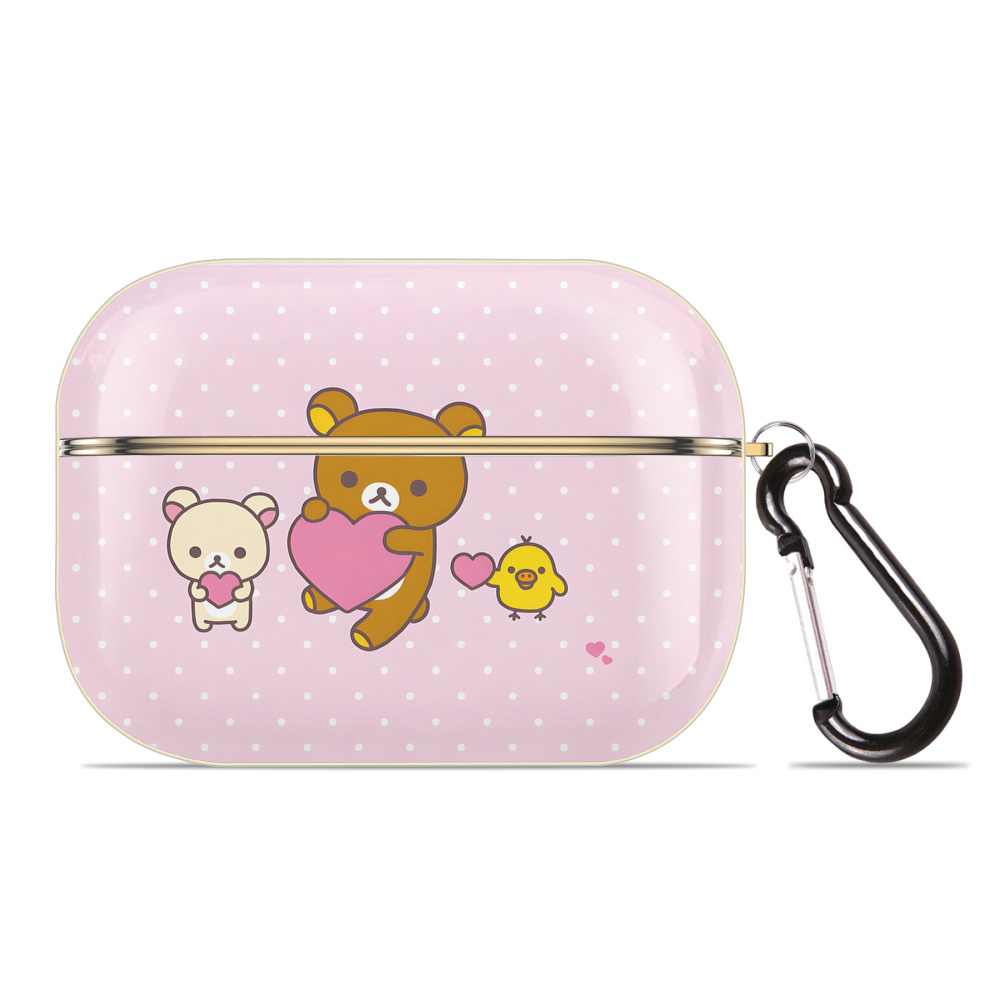 （画像用） リラックマ リラックマ キイロイトリ Rilakkuma Korilakkuma Kiiroitori 【AirPods Pro用】ハードシェル保護ケース｜耐衝撃・防指紋・カラビナ付き商品仕様