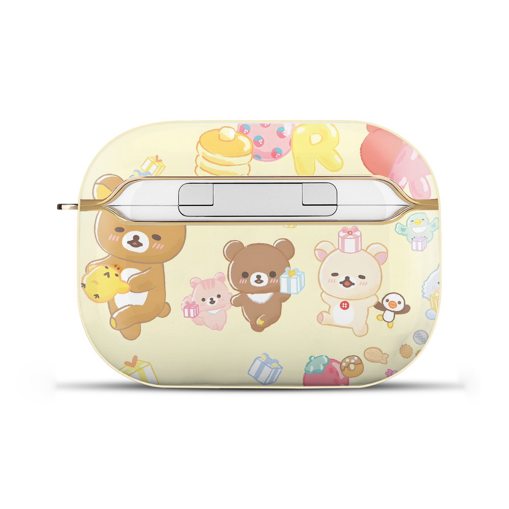 （画像用） リラックマ リラックマ キイロイトリ Rilakkuma Korilakkuma Kiiroitori 【AirPods Pro用】ハードシェル保護ケース｜耐衝撃・防指紋・カラビナ付き商品仕様