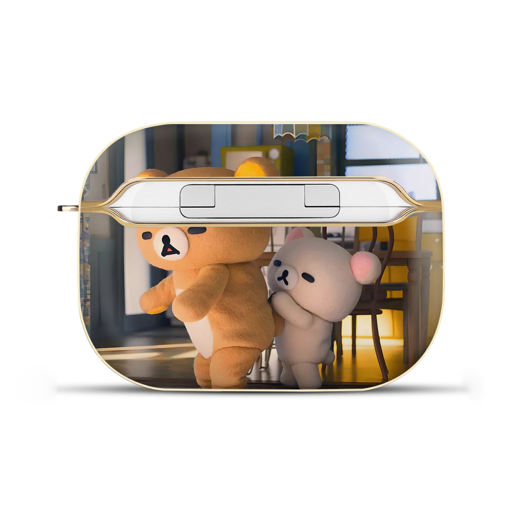 （画像用） リラックマ リラックマ キイロイトリ Rilakkuma Korilakkuma Kiiroitori 【AirPods Pro用】ハードシェル保護ケース｜耐衝撃・防指紋・カラビナ付き商品仕様