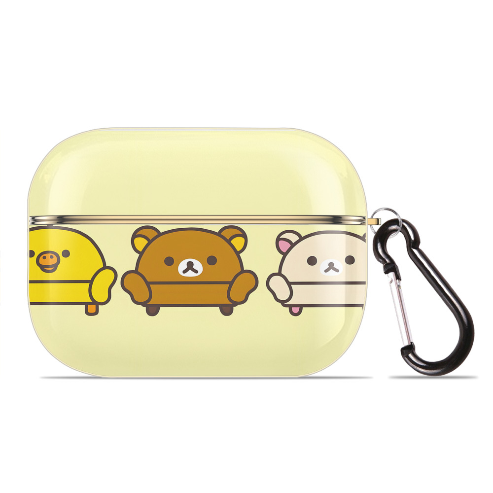 （画像用） リラックマ リラックマ キイロイトリ Rilakkuma Korilakkuma Kiiroitori 【AirPods Pro用】ハードシェル保護ケース｜耐衝撃・防指紋・カラビナ付き商品仕様