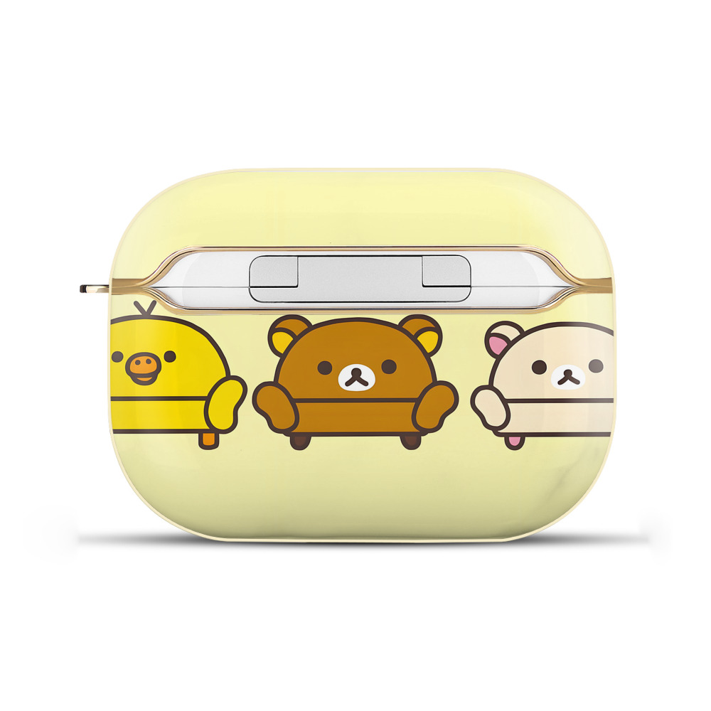 （画像用） リラックマ リラックマ キイロイトリ Rilakkuma Korilakkuma Kiiroitori 【AirPods Pro用】ハードシェル保護ケース｜耐衝撃・防指紋・カラビナ付き商品仕様