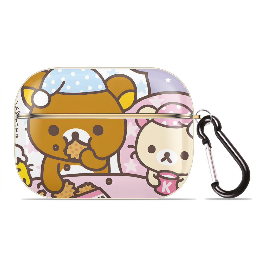 （画像用） リラックマ リラックマ キイロイトリ Rilakkuma Korilakkuma Kiiroitori 【AirPods Pro用】ハードシェル保護ケース｜耐衝撃・防指紋・カラビナ付き商品仕様