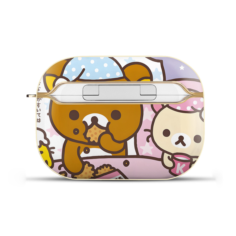 （画像用） リラックマ リラックマ キイロイトリ Rilakkuma Korilakkuma Kiiroitori 【AirPods Pro用】ハードシェル保護ケース｜耐衝撃・防指紋・カラビナ付き商品仕様