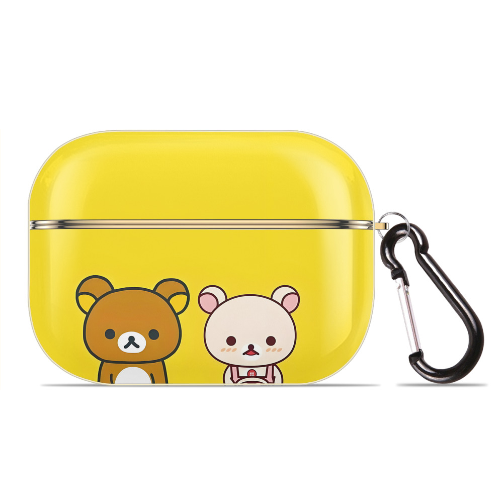 （画像用） リラックマ リラックマ キイロイトリ Rilakkuma Korilakkuma Kiiroitori 【AirPods Pro用】ハードシェル保護ケース｜耐衝撃・防指紋・カラビナ付き商品仕様