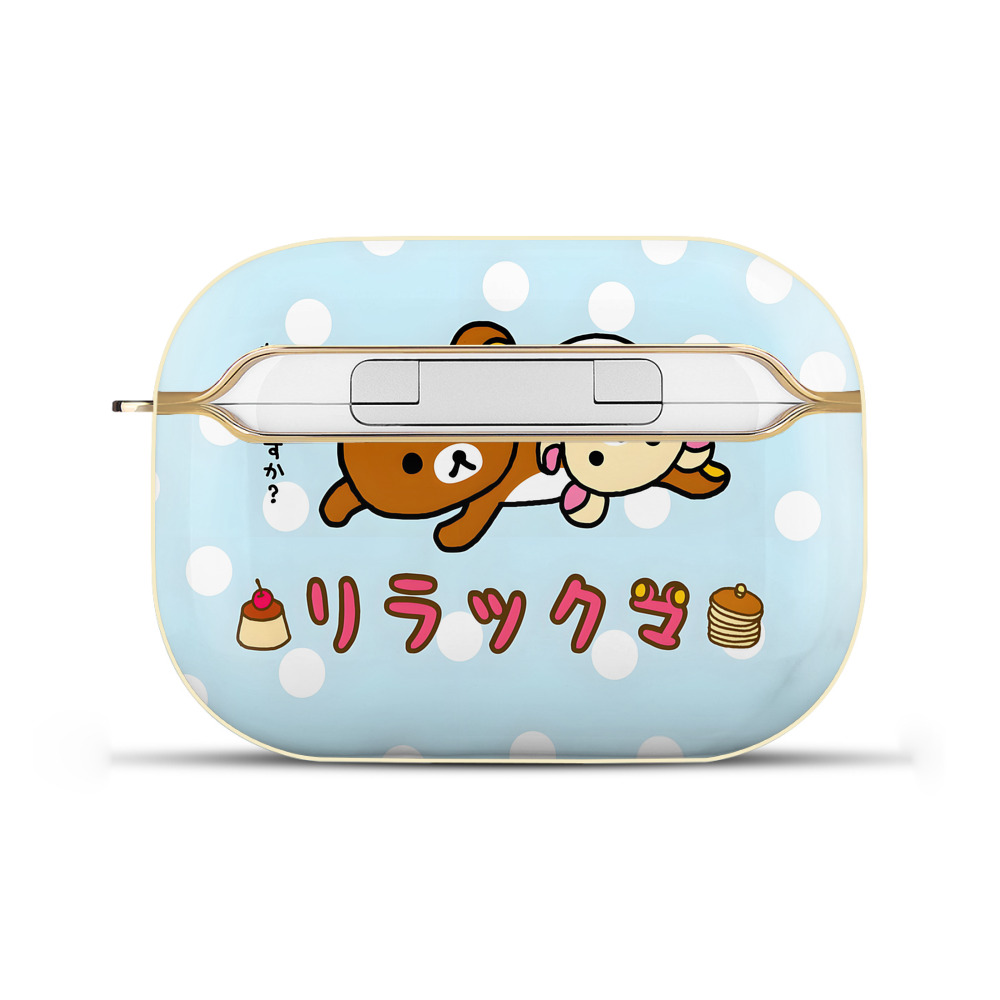 （画像用） リラックマ リラックマ キイロイトリ Rilakkuma Korilakkuma Kiiroitori 【AirPods Pro用】ハードシェル保護ケース｜耐衝撃・防指紋・カラビナ付き商品仕様