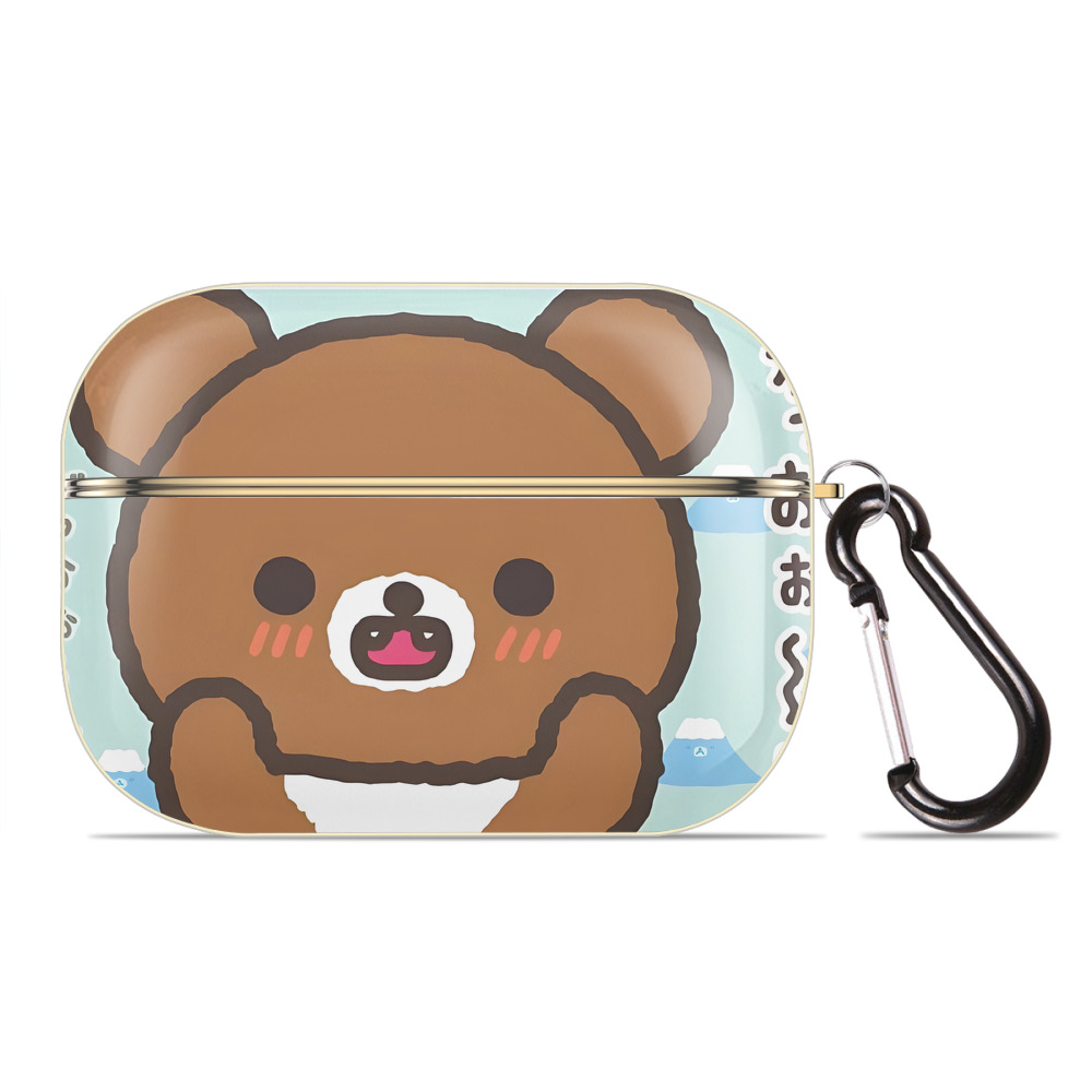 （画像用） リラックマ リラックマ キイロイトリ Rilakkuma Korilakkuma Kiiroitori 【AirPods Pro用】ハードシェル保護ケース｜耐衝撃・防指紋・カラビナ付き商品仕様