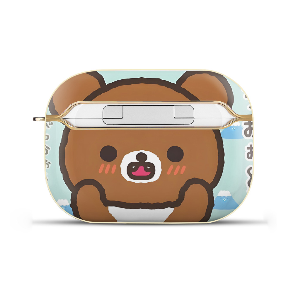 （画像用） リラックマ リラックマ キイロイトリ Rilakkuma Korilakkuma Kiiroitori 【AirPods Pro用】ハードシェル保護ケース｜耐衝撃・防指紋・カラビナ付き商品仕様